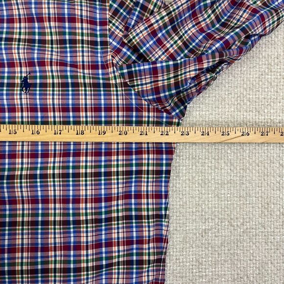 Polo Ralph Lauren Performance Shirt Men's Medium Classic Fit Plaid Long Sleeve - Picture 5 of 8